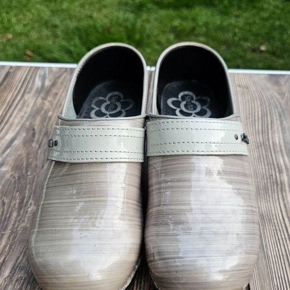 SANITA SIGNATURE GRAY NURSING Danish Clogs SLIP RESISTANT EUR Size  38 US SIze 7 - Picture 14 of 15